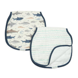 Lange d'Épaule en Mousseline de Bambou - Requins-Loulou Lollipop-LLP-BCLSHK-CLÉMENT
