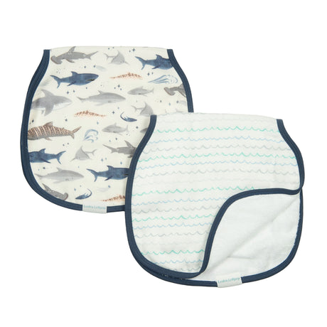 Lange d'Épaule en Mousseline de Bambou - Requins-Loulou Lollipop-LLP-BCLSHK-CLÉMENT