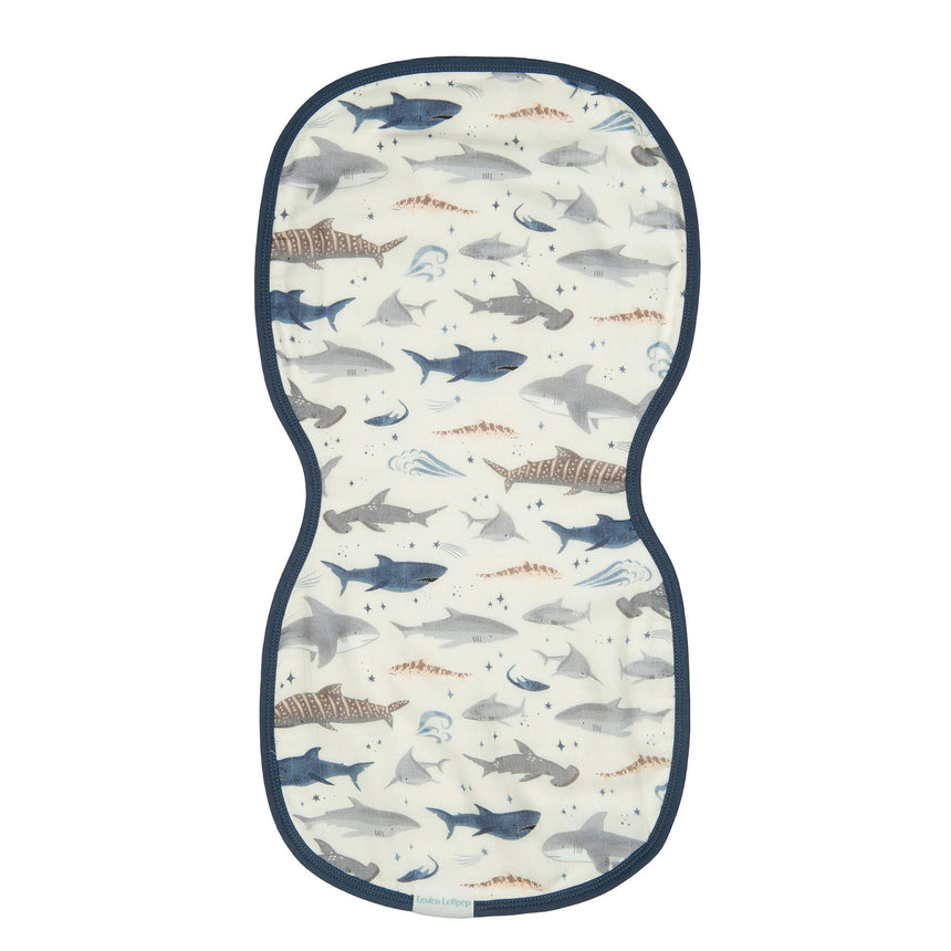 Lange d'Épaule en Mousseline de Bambou - Requins-Loulou Lollipop-LLP-BCLSHK-CLÉMENT