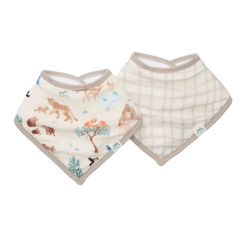Bavoirs Bandana Mousseline(2) - Lama-Loulou Lollipop-LLP-BIBLLA-CLÉMENT