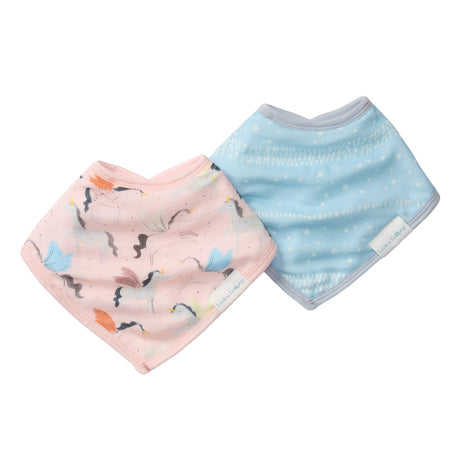 Bavoirs Bandana Mousseline (2) - Licornes-Loulou Lollipop-LLP-BIBUNB-CLÉMENT