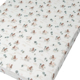 Drap Contour pour Lit de Bébé - Mousseline Bambou Ours-Loulou Lollipop-LLP-CRIBBOB-CLÉMENT