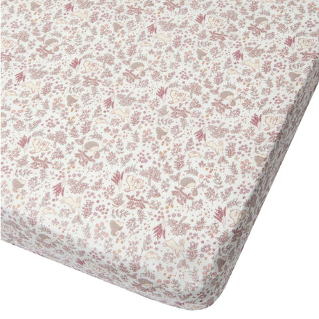 Drap Contour pour Lit de Bébé - Mousseline Bambou Forêt-Loulou Lollipop-LLP-CRIBHGF-CLÉMENT