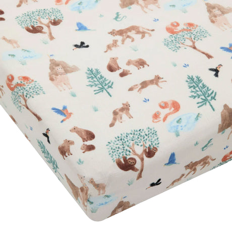 Drap Contour pour Lit de Bébé - Mousseline Lama-Loulou Lollipop-LLP-CRIBLLA-CLÉMENT