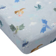 Drap Contour pour Lit de Bébé - Mousseline Bambou Dragons-Loulou Lollipop-LLP-CRIBMGD-CLÉMENT