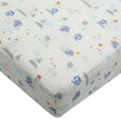 Drap Contour pour Lit de Bébé - Mousseline Bambou Mini mathématiciens-Loulou Lollipop-LLP-CRIBMML-CLÉMENT