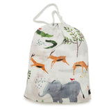 Drap Contour pour Lit de Bébé - Mousseline Bambou Safari-Loulou Lollipop-LLP-CRIBSAFARI-CLÉMENT