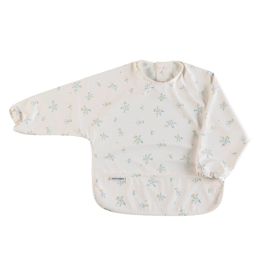 Bavoir Manches Longues Imperméable - Fleurs / Ditsy-Loulou Lollipop-LLP-LSBIB-DSF-CLÉMENT