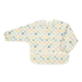 Bavoir Manches Longues Imperméable - Carreaux-Loulou Lollipop-LLP-LSBIBCKO-CLÉMENT