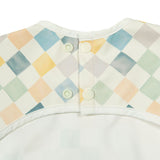 Bavoir Manches Longues Imperméable - Carreaux-Loulou Lollipop-LLP-LSBIBCKO-CLÉMENT