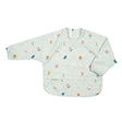 Bavoir Manches Longues Imperméable - Fleurs Oies-Loulou Lollipop-LLP-LSBIBCTF-CLÉMENT