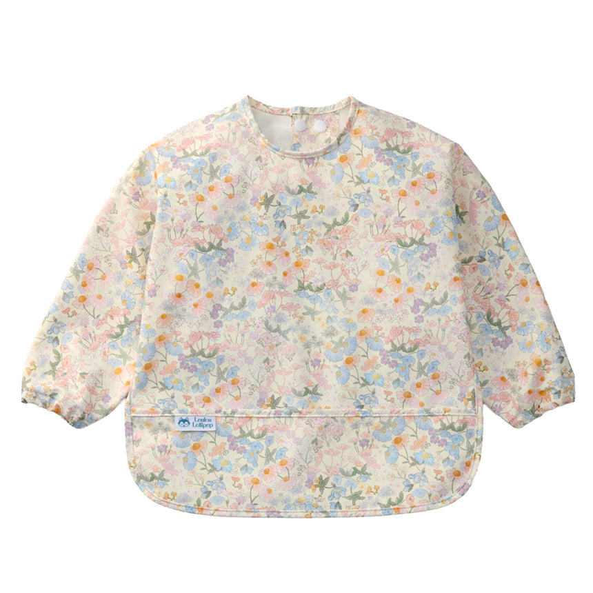 Bavoir Manches Longues Imperméable - Jardin Anglais-Loulou Lollipop-LLP-LSBIBENG-CLÉMENT