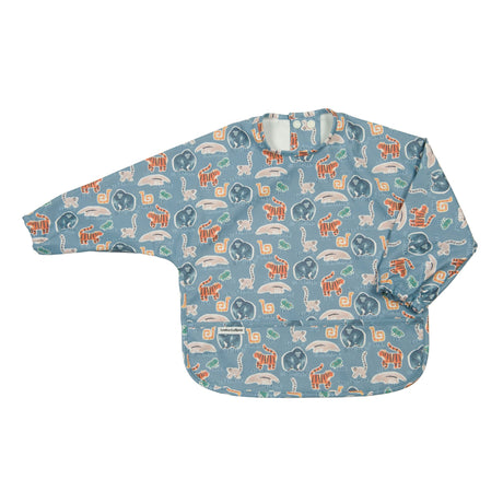 Bavoir Manches Longues Imperméable - Jungle-Loulou Lollipop-LLP-LSBIBJGF-CLÉMENT
