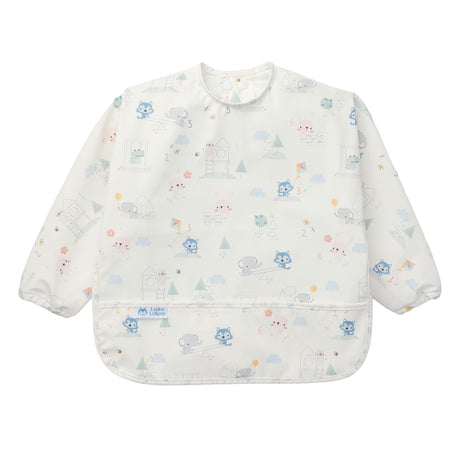 Bavoir Manches Longues Imperméable - Mini Mathématiciens-Loulou Lollipop-LLP-LSBIBMML-CLÉMENT