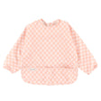 Bavoir Manches Longues Imperméable - Carreaux Rose-Loulou Lollipop-LLP-LSBIBPCB-CLÉMENT
