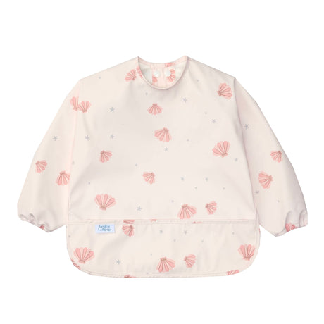 Bavoir Manches Longues Imperméable - Coquillage-Loulou Lollipop-LLP-LSBIBSSH-CLÉMENT
