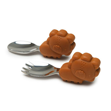Ensemble Cuillère et Fourchette - Lion-Loulou Lollipop-LLP-LSET-005-GHN-CLÉMENT