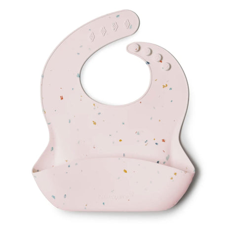 Bavoir en Silicone - Confetti Blush-Loulou Lollipop-LLP-SILBIBCFTB-CLÉMENT