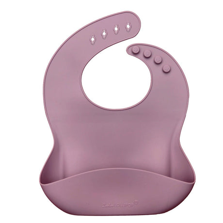 Bavoir en Silicone - Mauve-Loulou Lollipop-LLP-SILBIBMAU-CLÉMENT