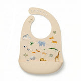 Bavoir en Silicone - Safari-Loulou Lollipop-LLP-SILBIBSAF-CLÉMENT