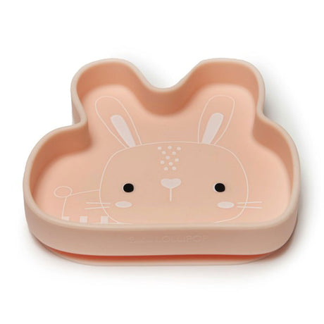 Assiette en Silicone - Lapin-Loulou Lollipop-LLP-SPL-002-BPK-CLÉMENT