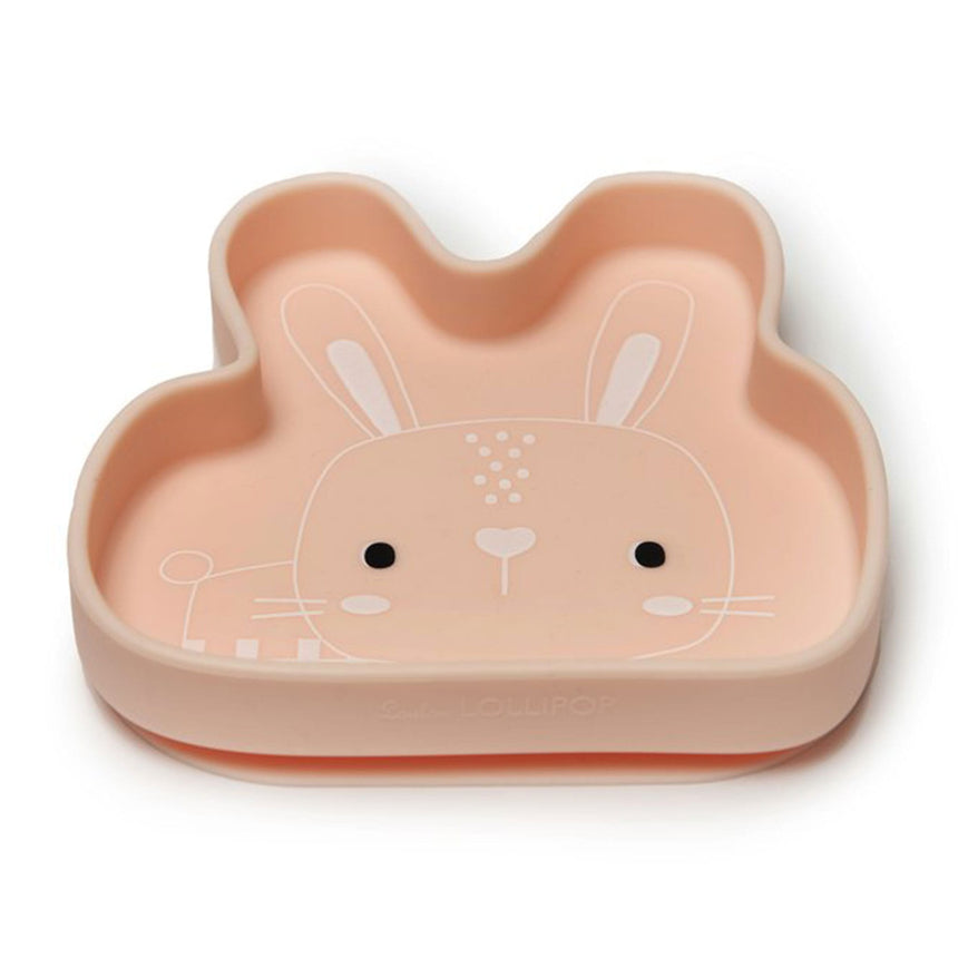 Assiette en Silicone - Lapin-Loulou Lollipop-LLP-SPL-002-BPK-CLÉMENT
