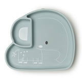 Assiette en Silicone - Éléphant-Loulou Lollipop-LLP-SPL-003-BLU-CLÉMENT