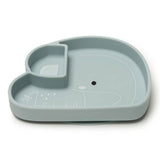 Assiette en Silicone - Éléphant-Loulou Lollipop-LLP-SPL-003-BLU-CLÉMENT