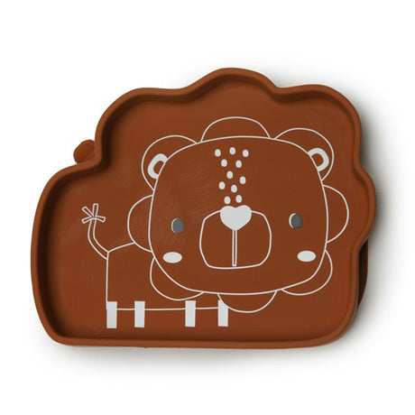Assiette en Silicone - Lion-Loulou Lollipop-LLP-SPL-005-GHN-CLÉMENT