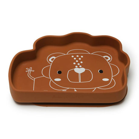 Assiette en Silicone - Lion-Loulou Lollipop-LLP-SPL-005-GHN-CLÉMENT
