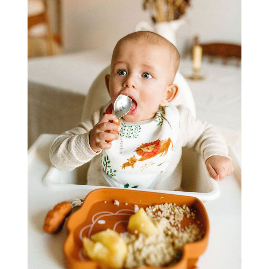 Assiette en Silicone - Lion-Loulou Lollipop-LLP-SPL-005-GHN-CLÉMENT