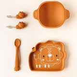 Assiette en Silicone - Lion-Loulou Lollipop-LLP-SPL-005-GHN-CLÉMENT