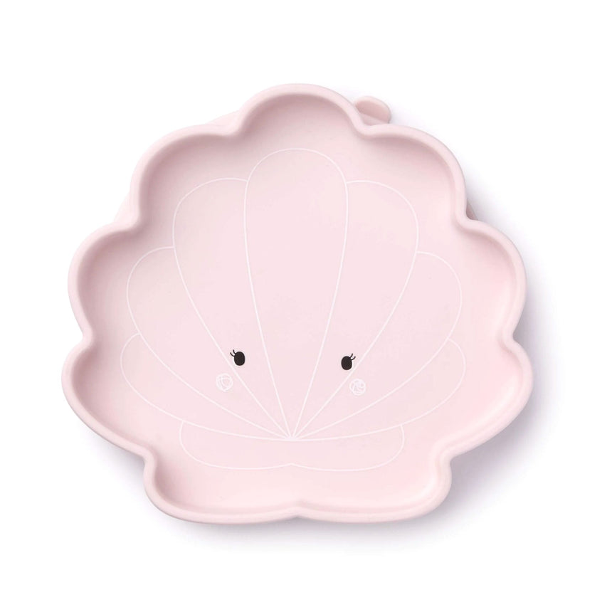 Assiette en Silicone - Coquillage-Loulou Lollipop-LLP-SPL-008-SPK-CLÉMENT