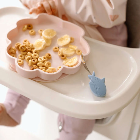 Assiette en Silicone - Coquillage-Loulou Lollipop-LLP-SPL-008-SPK-CLÉMENT