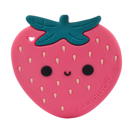 Jouet de Dentition en Silicone - Fraise-Loulou Lollipop-LLP-STRBERRY-CLÉMENT