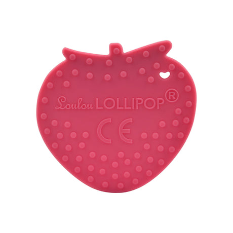 Jouet de Dentition en Silicone - Fraise-Loulou Lollipop-LLP-STRBERRY-CLÉMENT