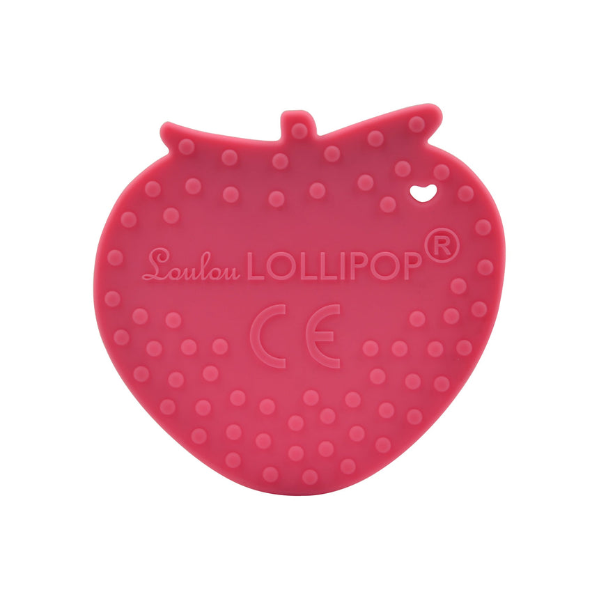Jouet de Dentition en Silicone - Fraise-Loulou Lollipop-LLP-STRBERRY-CLÉMENT
