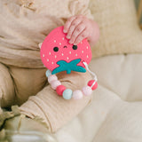 Jouet de Dentition en Silicone - Fraise-Loulou Lollipop-LLP-STRBERRY-CLÉMENT