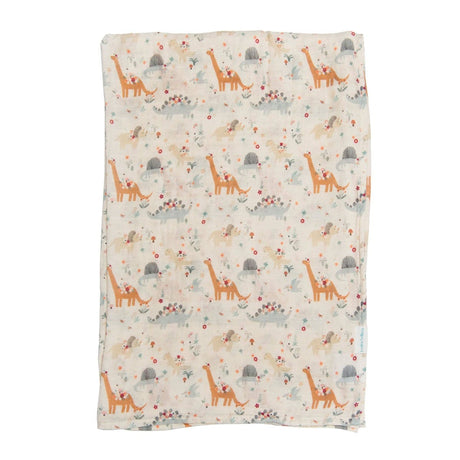 Couverture Mousseline Bambou - Baby Dinomite-Loulou Lollipop-LLP-SWBDN-CLÉMENT
