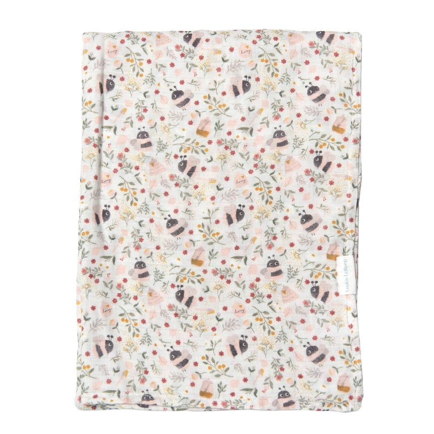 Couverture Mousseline Bambou - Abeille-Loulou Lollipop-LLP-SWBMB-CLÉMENT