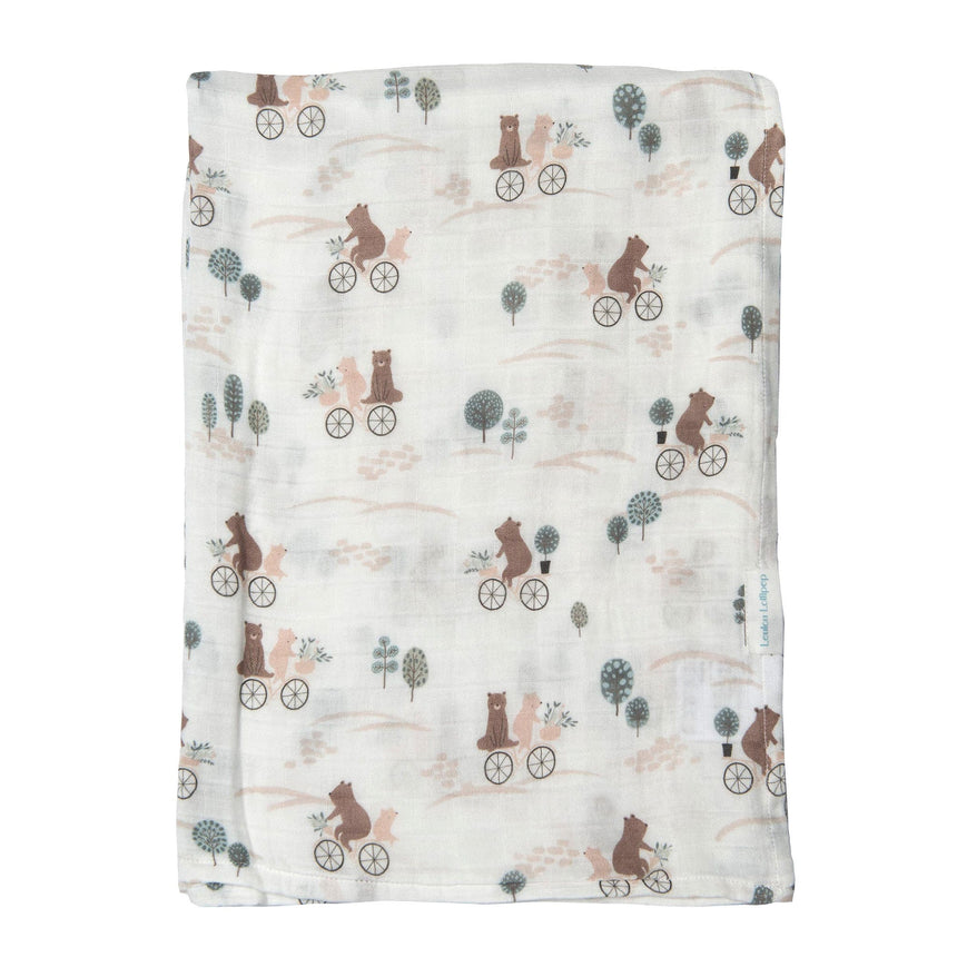 Couverture Mousseline Bambou - Ours-Loulou Lollipop-LLP-SWBOB-CLÉMENT