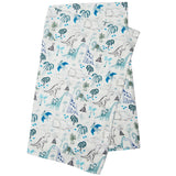 Couverture Mousseline Bambou - Dinosaures-Loulou Lollipop-LLP-SWDNO-CLÉMENT