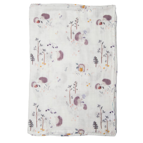 Couverture Mousseline Bambou - Hérissons-Loulou Lollipop-LLP-SWHGH-CLÉMENT