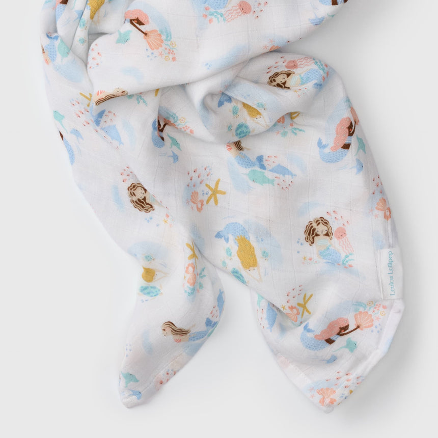 Couverture Mousseline Bambou - Sirène-Loulou Lollipop-LLP-SWMER-CLÉMENT