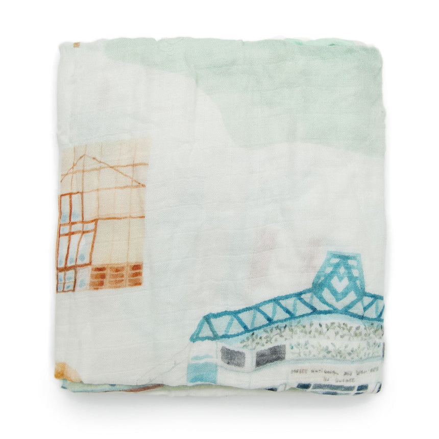 Couverture Mousseline Bambou - Québec-Loulou Lollipop-LLP-SWQUE-CLÉMENT
