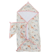 Ensemble Serviette à Capuchon - Baby Dinomite-Loulou Lollipop-LLP-TWBDN-CLÉMENT