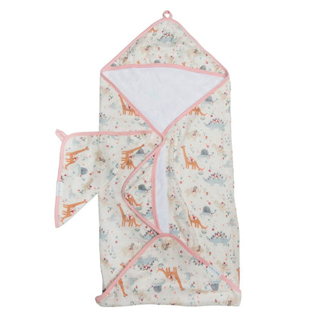 Ensemble Serviette à Capuchon - Baby Dinomite-Loulou Lollipop-LLP-TWBDN-CLÉMENT