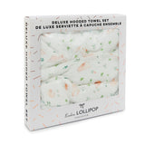 Ensemble Serviette à Capuchon - Lapins-Loulou Lollipop-LLP-TWBUNNY-CLÉMENT