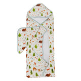 Ensemble Serviette à Capuchon - Amis de la Forêt-Loulou Lollipop-LLP-TWFORFDS-CLÉMENT