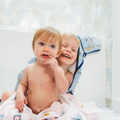 Ensemble Serviette à Capuchon - Mini Ingénieurs-Loulou Lollipop-LLP-TWTNE-CLÉMENT